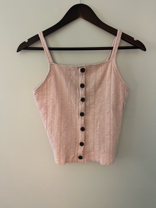 American Eagle Outfitters Tops - Cottagecore cottonblend American Eagle crop tank, soft pink